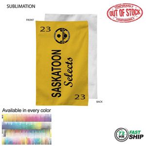 72 Hr Fast Ship - Team Towel in Plush and Soft Velour Terry Cotton Blend, 12x18, Sublimated