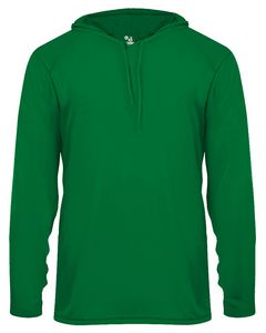 Badger Sport Unisex B-Core Long-Sleeve Performance Hooded T-Shirt