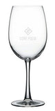 Durham, 19.5oz crystalline stemmed wine glass - Etched
