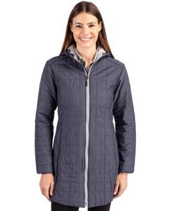 Cutter & Buck Rainier PrimaLoft? Womens Eco Insulated Hooded Long Coat
