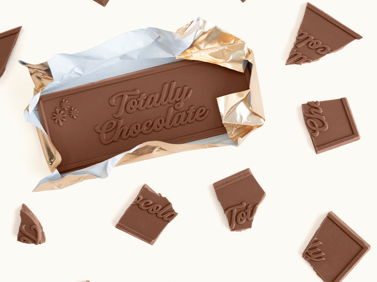 2"x 5" Brand Impact Custom Chocolate Wrapper Bar