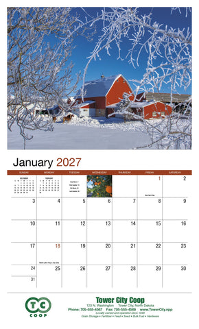 HotLine® Products America's Bounty Appointment Calendar - Stapled