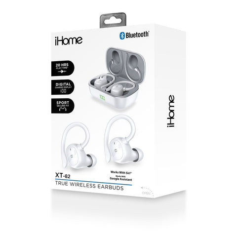 iHome XT-82 True Wireless Earbuds & Charger Case