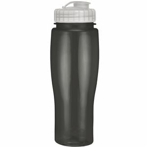 24 Oz. Contour Translucent Bottle w/ Flip Top Lid