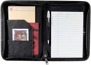 000402 DuraHyde Jr. Zippered Padfolio with FSC® Mix Paper
