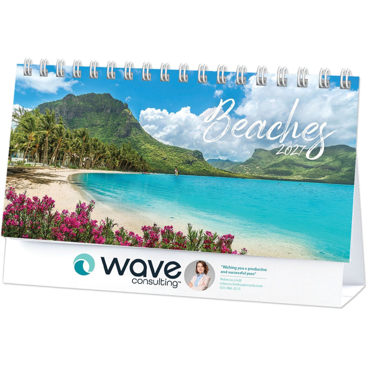 Full Colour Beaches Desk Calendar