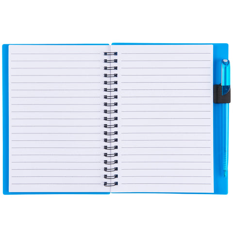 5.5'' x 7'' FSC® Mix Star Spiral Notebook with Pen