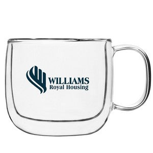 Barista Collection, 16.7oz double wall clear Borosilicate Glass Café Latte mug