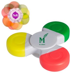 PromoSpinner® Fidget Toy - Tri-Highlighter