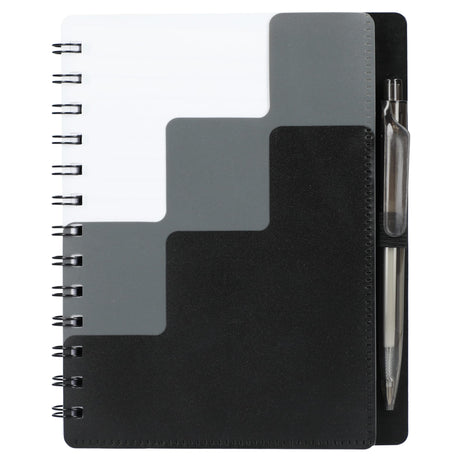 5'' x 7'' Recycled Pace Spiral Notebook w Pen