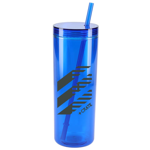 Chroma Recycled Acrylic Skinny Tumbler 16oz