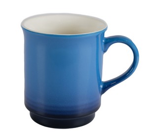 Oxford 14oz gradient blue/cream ceramic mug in a Ripple gift box