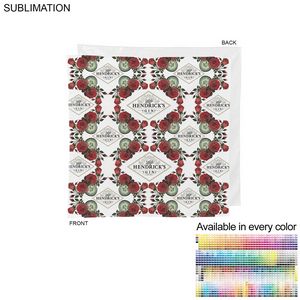 Branding Bandana, 22x22, Sublimated Edge to Edge 1 side