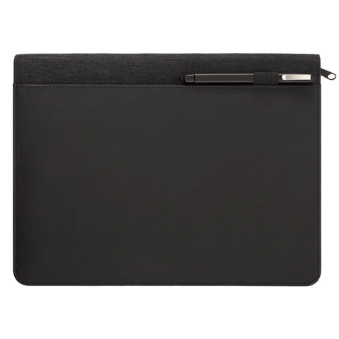 Vienna Heathered Zippered Padfolio with FSC® Mix Paper