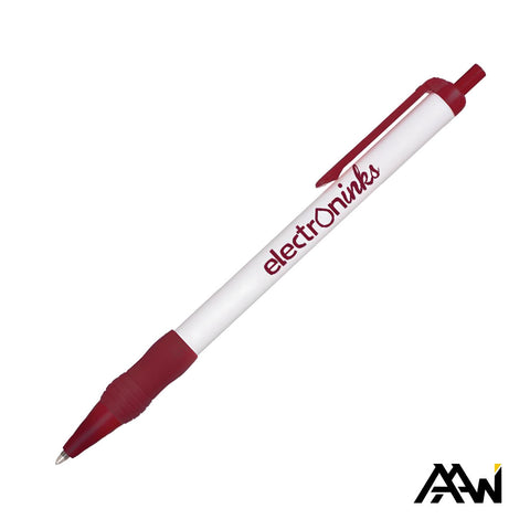 Value Slim Grip Pen w/Glossy Barrel & Matte Colored Trim