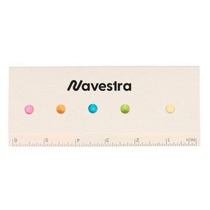 000403 Recycled Milk Carton Sticky Notes & Ruler Pad