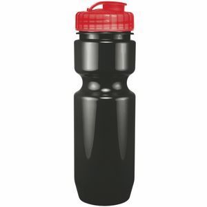 22 Oz. Bike Bottle w/ Flip Top Lid - Solid Colors