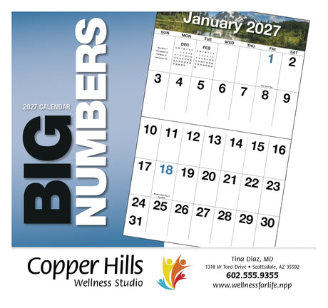 HotLine Products Big Numbers Appointment Calendar - Stapled cover image