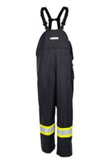 Flame Resistant Waterproof Black Bib Pants