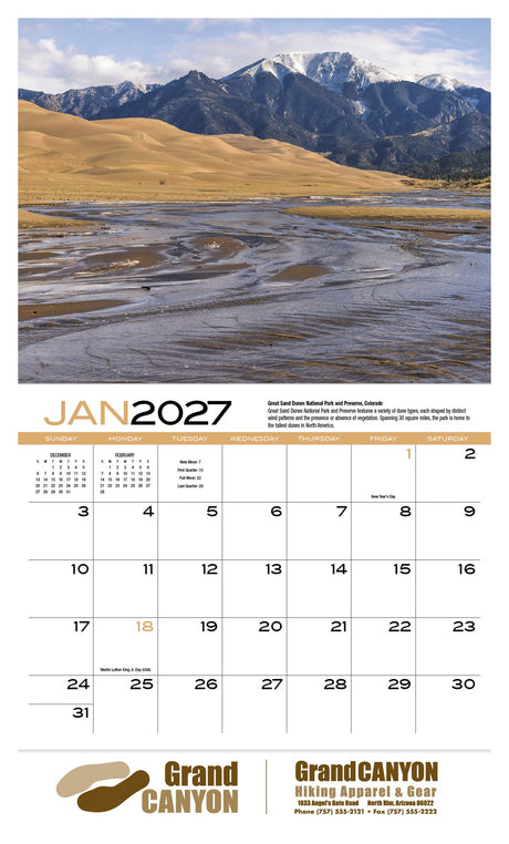 HotLine Products Earth Appointment Calendar - Stapled open image