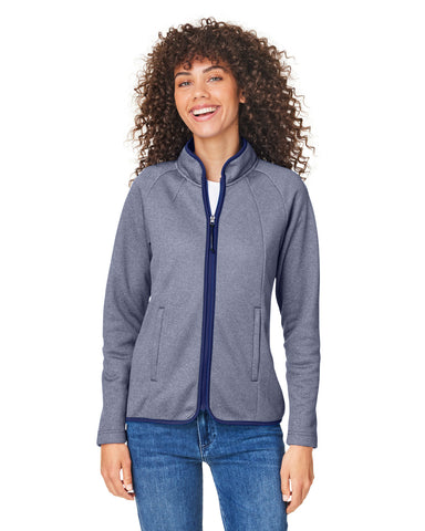 Core 365™ Women's Venture Heathered Stripe Full-Zip Jacket
