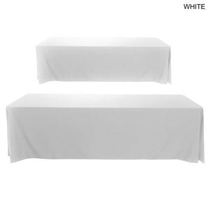 24Hr Express Ship - 8' LazerCut 4-Sided Sublimated Tablecloth, Drape Style, Closed Back