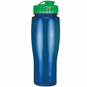 24 Oz. Contour Translucent Bottle w/ Flip Top Lid