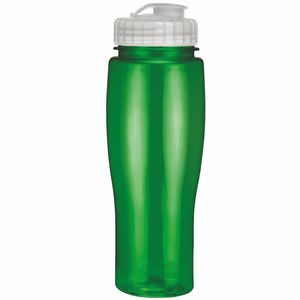 24 Oz. Contour Translucent Bottle w/ Flip Top Lid