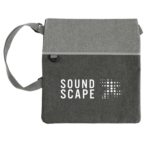 Double Heather rPET Crossbody Tote