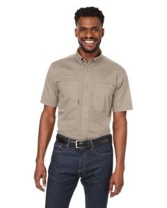 DRI DUCK Men's Craftsman Ripstop Short-Sleeve Woven Shirt