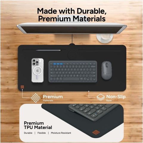 Zagg Desk Mat with Wireless Charging