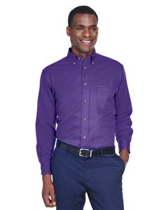 000169 Harriton Men's Easy Blend™ Long-Sleeve Twill Shirt with Stain-Release