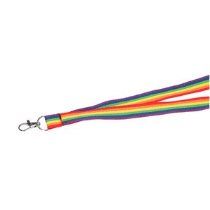 Recycled Polyester Rainbow Lanyard