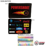 24 Hr Express Ship - Microfiber Moisture Wicking, Cooling, Sports Suede 2- Sided Towel, 12x18