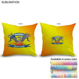 000591 Sublimated Large Throw Cushion, 16x16, Zipper Closure, Removable insert, Cover is washable