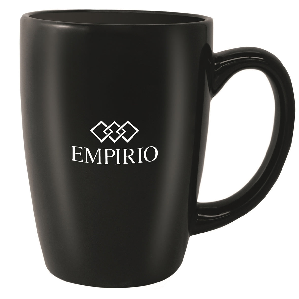 Houston 16oz gloss black ceramic mug - High Fire