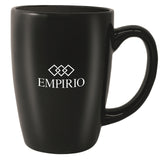 Houston 16oz gloss black ceramic mug - High Fire