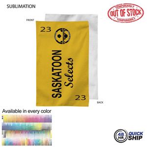 48 Hr Quick Ship - Team Towel in Plush and Soft Velour Terry Cotton Blend, 12x18, Sublimated