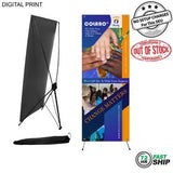 72 Hr Fast Ship - Economy, Cost Effective Advertising Banner with Graphics, X-Stand, NO SETUP CHARGE