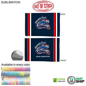 72 Hr Fast Ship - Team Poplin Pillowcase, 33x21, Sublimated full color Edge to Edge 2 sides