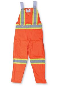 Poly/Cotton Orange Traffic Safety Overalls