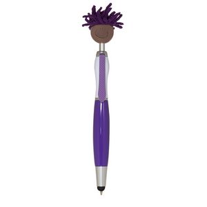 Multi-Cultural MopToppers® Screen Cleaner w/Stylus Pen (Brown Skin Color)