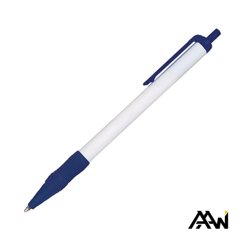 Value Slim Grip Pen w/Glossy Barrel & Matte Colored Trim