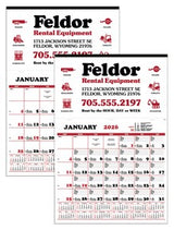 Contractor's Apron Calendar