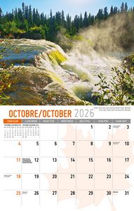 Galleria Wall Calendar 2026 Scenes of Canada (Eng/Fr)