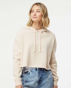 Independent Trading Co. Women's Lightweight Cropped Hooded Sweatshirt