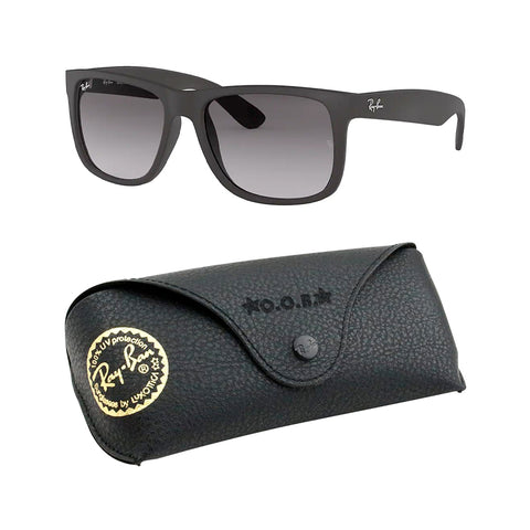 Ray Ban Justin Non-Polarized Sunglasses, Black/Grey, Size 55