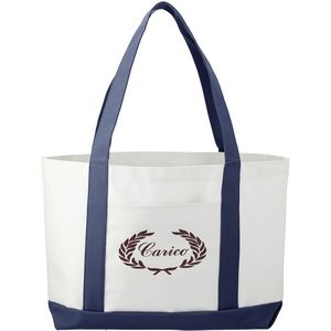000271 Large Canvas Boat Tote Bag