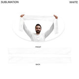 Domestic Made Sublimated Soccer Football Stadium Scarves, 6x60, Sublimated edge to edge 2 sides