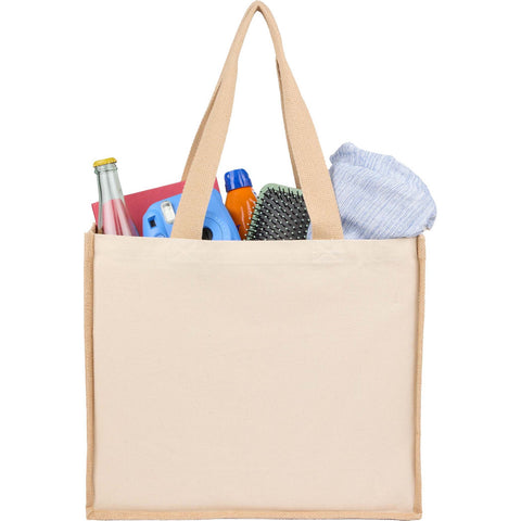 Sol Recycled Cotton & Jute Shopper Tote